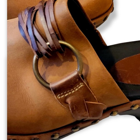 Ecco clogs leather size 8 - Picture 2 of 6